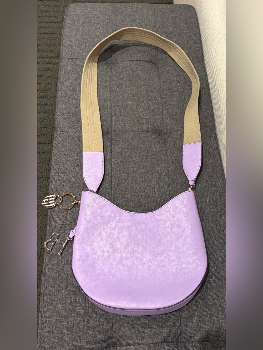 Henri Bendel High Line Pebbled Leather Hobo Crossbody - Picture 3 of 10